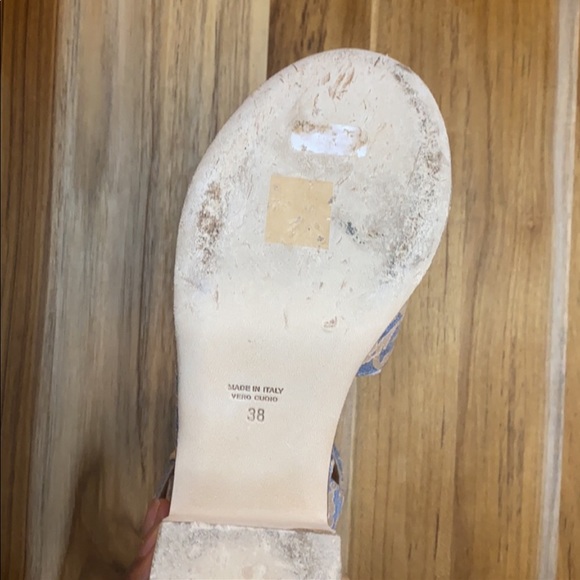 LAURENCE DACADE Helissa Laced Nude Wedge Sandals - Picture 5 of 5